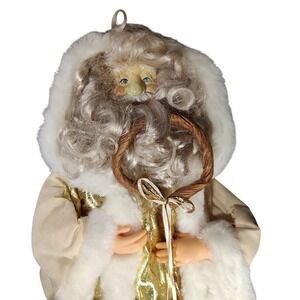 Vintage Old‎ World Tree Topper Santa Claus Father Christmas Nineteen Inch White